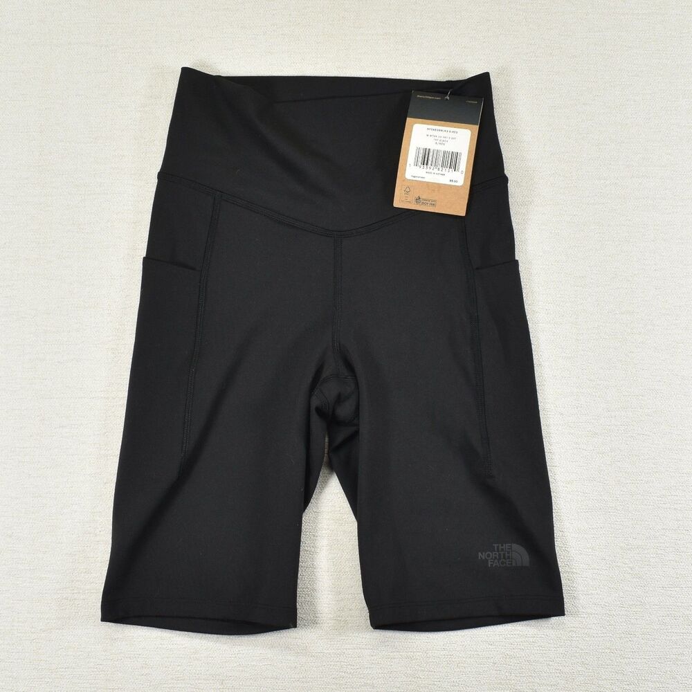 The North Face Motivation 9" Shorts Womens Small Black Pockets Compression NWT